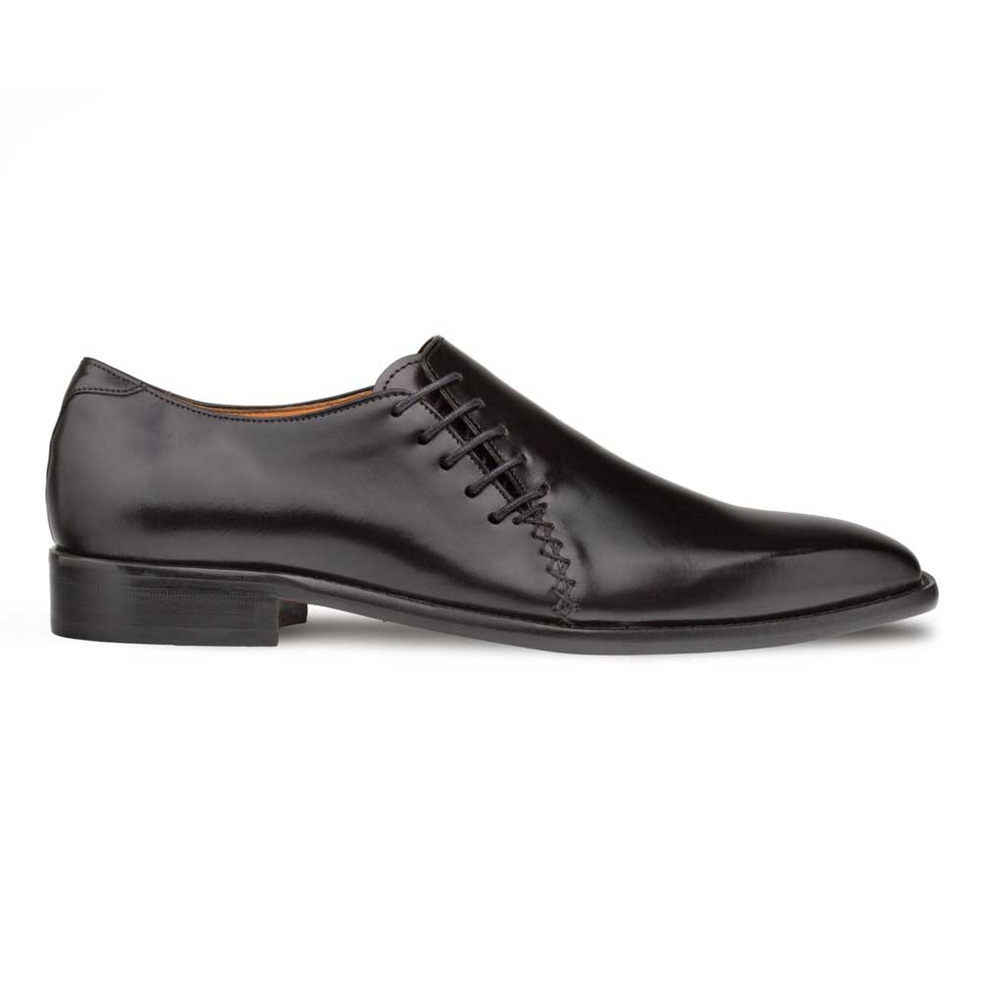 Mezlan Nicos Men's Black Leather Dress Shoes - Formal Oxfords with Cross Lace-Up Design