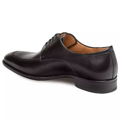 Mezlan Coventry Men's Black Leather Oxfords - Classic Apron Toe Dress Shoes