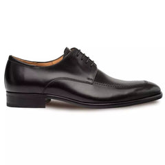 Mezlan Coventry Men's Black Leather Oxfords - Classic Apron Toe Dress Shoes