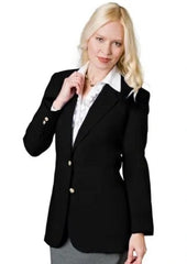 Women's Black Blazer Jacket, Executive Business Suit Jacket, Professional Office Wear