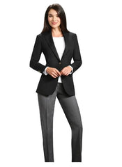 Women's Black Blazer Jacket - Classic Professional Office Work Wear by Neil Allyn