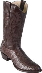 Men's Black Caiman Alligator Belly Boots: Genuine Exotic Leather Round Toe Western Cowboy Boots