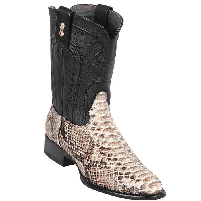 Men's Los Altos Natural Snakeskin Roper Boots: Western Cowboy Dress Boots