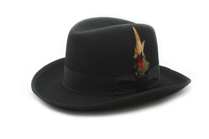 Men's Godfather Fedora Hat - 100% Australian Wool - 10 Colors