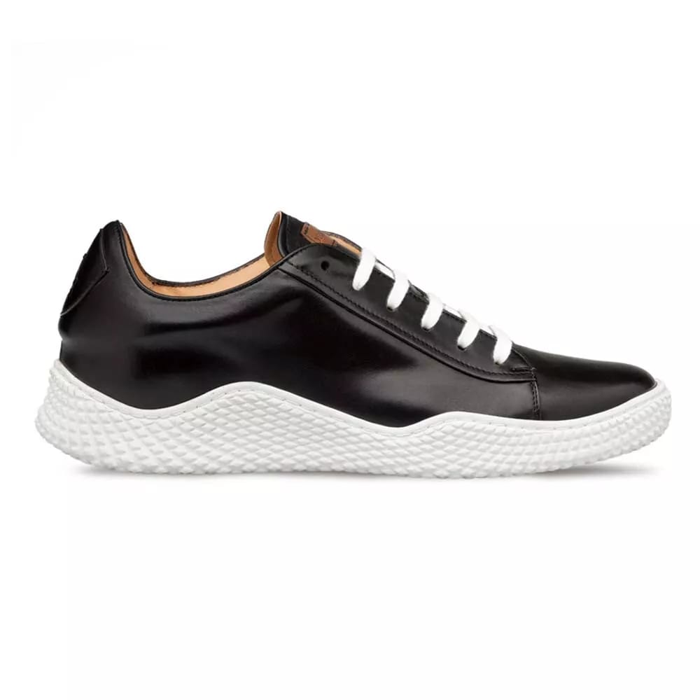 Mezlan Men's Luxury Black Leather Sneakers: Designer Casual Shoes