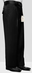 Men's Black Wide Leg Wool Pants: Stylish & Comfortable Statement Trousers