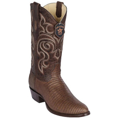 Men's Brown Lizard Print Cowboy Boots - Los Altos Dress Western Boots