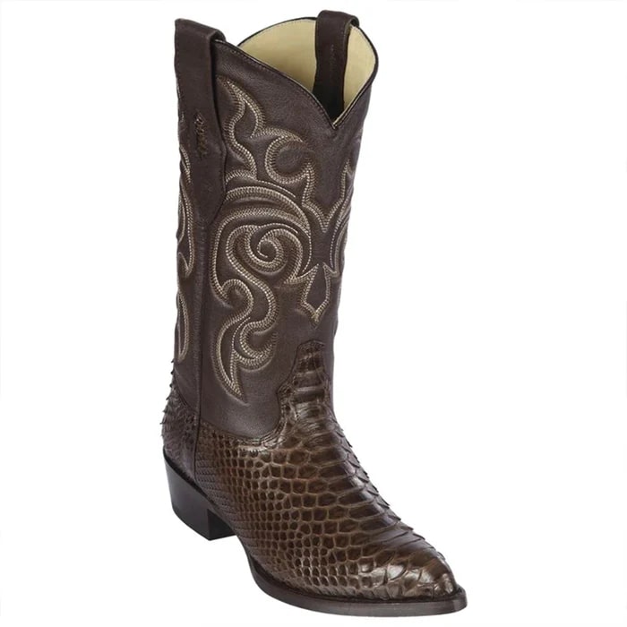 Men's Brown Snakeskin Cowboy Boots - Los Altos Western Dress Boots - Affordable & Stylish