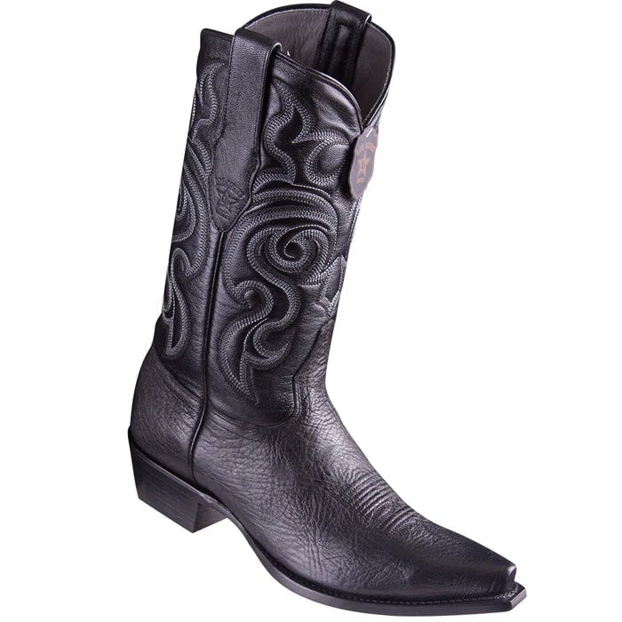 Men's Black Leather Cowboy Boots: Affordable Los Altos Dress & Western Boots