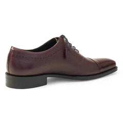 Mezlan Men's Postdam Burgundy Leather Oxfords - Luxury Calfskin Dress Shoes