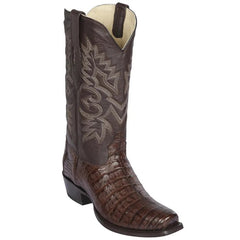 Men's Brown Caiman Belly Western Boots - Los Altos Cowboy Dress Boots (7x Toe)