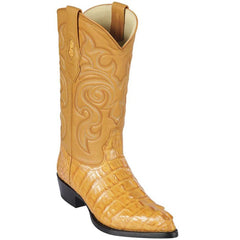 Men's Buttercup Caiman Tail J-Toe Cowboy Boots - Los Altos Western Dress Boots