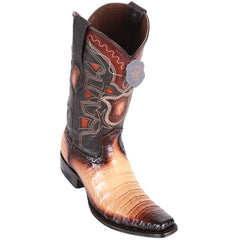 Men's Caiman Cowboy Boots: Faded Oryx Los Altos Dress Boots with European Toe