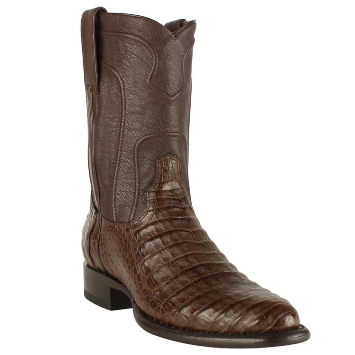 Men's Brown Caiman Belly Cowboy Boots: Affordable Roper & Dress Western Boots