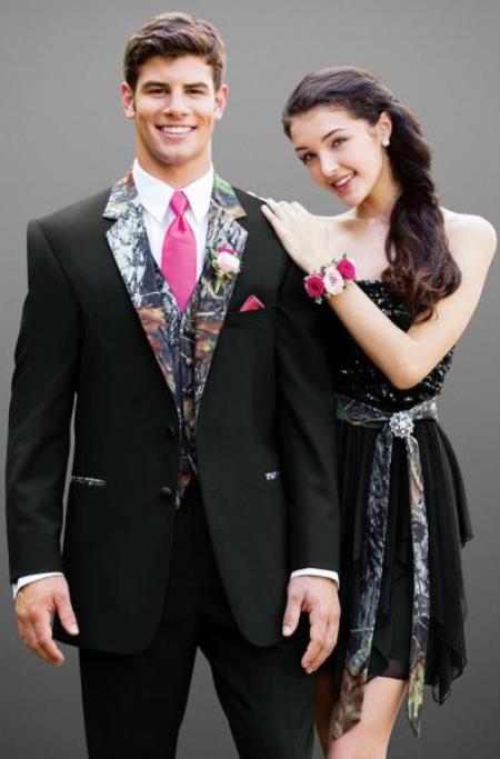 Camo Wedding Tuxedo: Modern Fit Camouflage Suit for Groom & Groomsmen