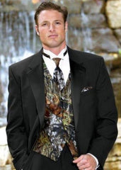 Camo Tuxedo for Men: Camouflage Wedding Suit & Groom Suit - Single Breasted