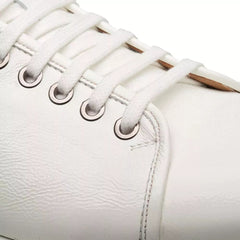 Mezlan Cartuja White Leather Sneakers for Men - Luxury Italian Designer Oxfords