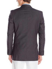 Slim Fit Men's Suit Jacket - Charcoal Gray - Modern Two Button Featherbone Micro Tech