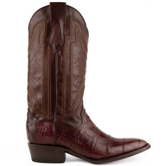 Men's Ferrini Stallion Chocolate Alligator Cowboy Boots - Handcrafted French Toe Western Dress Boots