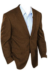 Men's Brown Sports Coat: Classic Fit Blazer Jacket