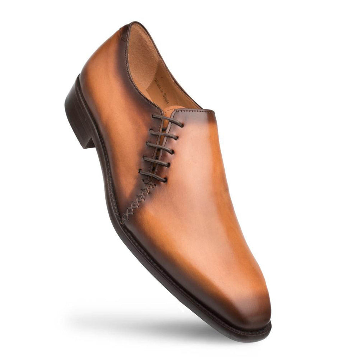 Mezlan Nicos Men's Cognac Leather Oxford Dress Shoes