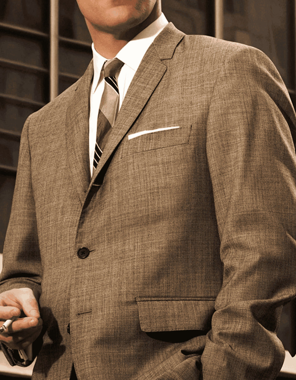 Men's Mad Men Don Draper Costume Suit - Light Grey