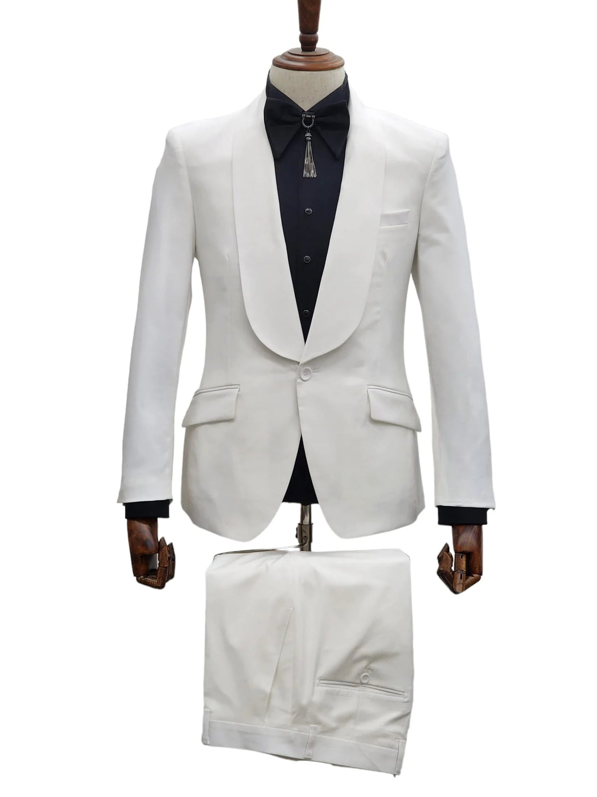 Ivory Wedding Suit for Groom | Cream Tuxedo | Off-White 2 Piece Suit