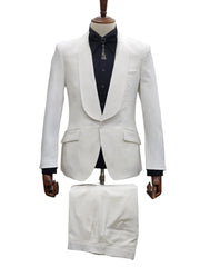 Ivory Wedding Suit for Groom | Cream Tuxedo | Off-White 2 Piece Suit