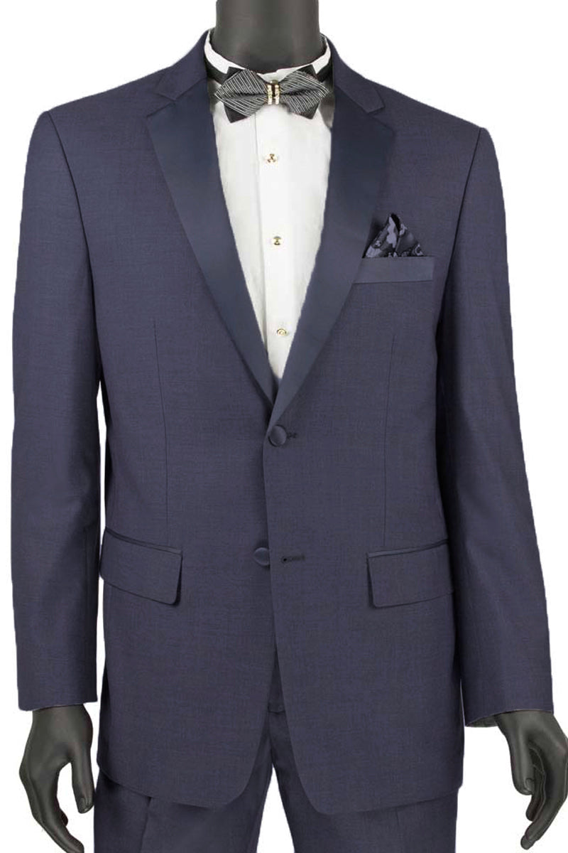 Men's Navy Slim Fit Tuxedo Jacket - Wool-Blend Suit Separate