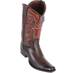 Men's Faded Brown Cowboy Boots - Los Altos Dress Western Boots - European Toe