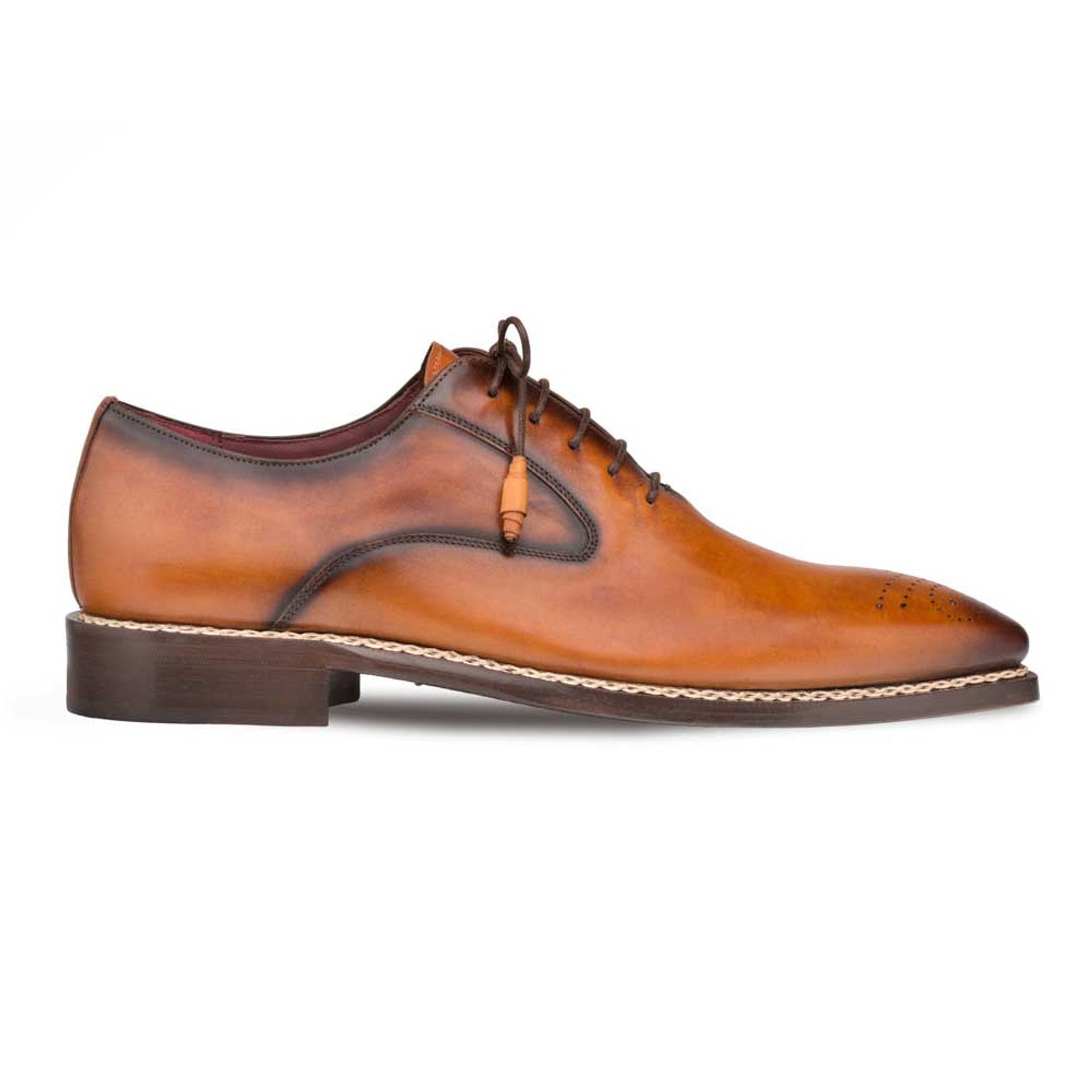 Mezlan Gavino Men's Cognac Leather Oxford Dress Shoes