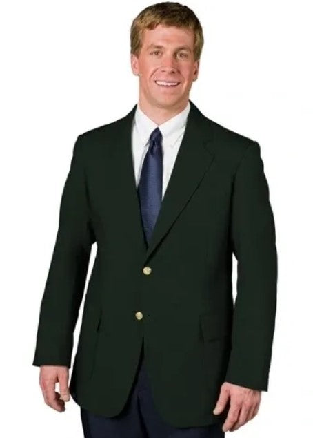 Men's Hunter Green Blazer Jacket | Slim Fit Executive Suit Jacket | Ultralux by Executive Apparel