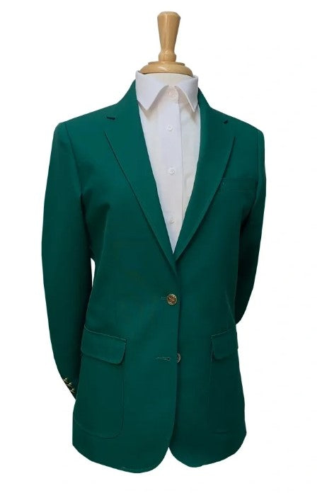 Women's Green Blazer Jacket – Professional Business Work Office Suit Blazer