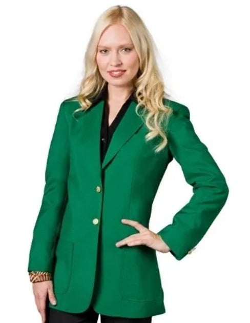 Women's Kelly Green Blazer Jacket – Executive Work Suit Jacket by Executive Apparel Ultralux