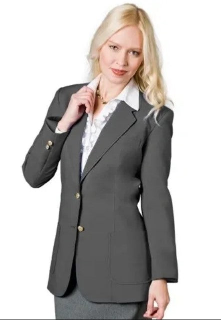 Women's Grey Blazer Jacket | Executive Office Wear | Professional Business Suit Jacket