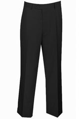 Men's Black Dress Pants: Modern Fit Flat Front Slacks