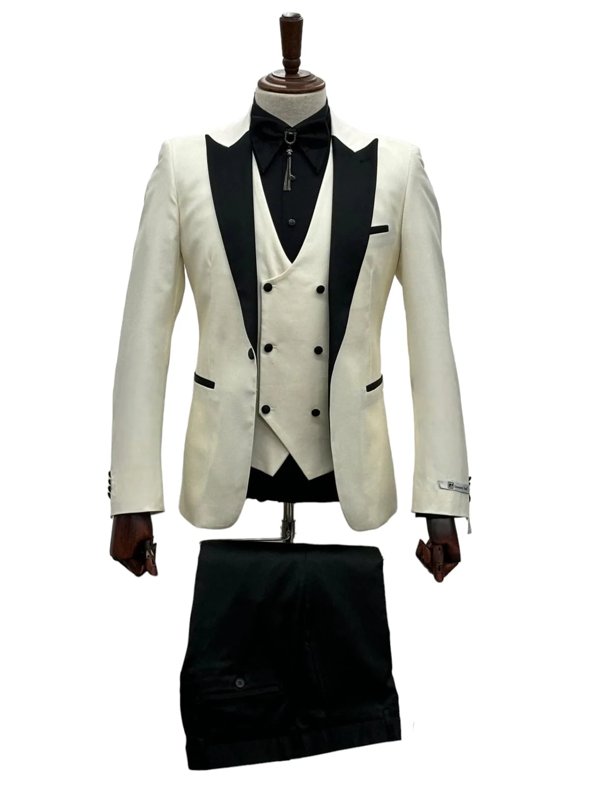 Ivory Wedding Tuxedo for Groom | One Button Slim Fit Suit | Cream/Off-White