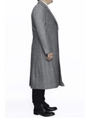 Women's Wool Coat, Full Length Grey Overcoat, Ankle Length Winter Coat