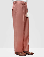 Wide Leg Mauve Pants | High-Waisted Palazzo Trousers | Statement Solid Color