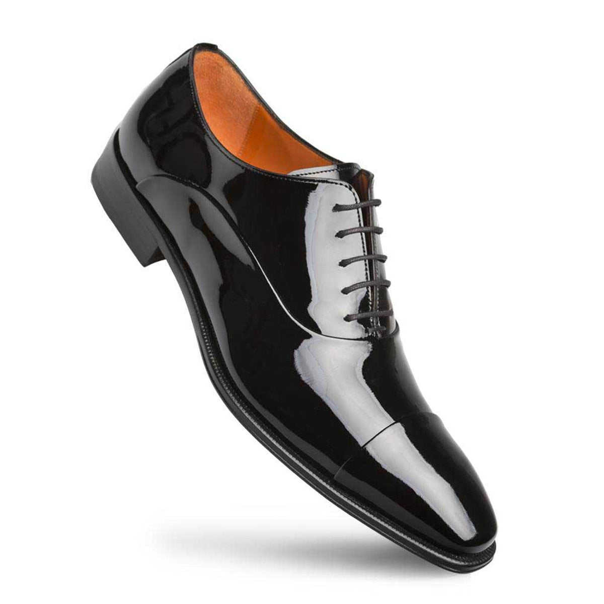 Mezlan Men's Black Patent Leather Oxfords - Formal Dress Shoes