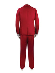 Beetlejuice 2024 Movie Michael Keaton Red Suit Costume Halloween Cosplay