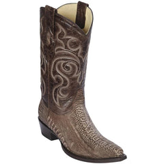 Men's Brown Ostrich Leg Cowboy Boots: Los Altos Dress Western Boots