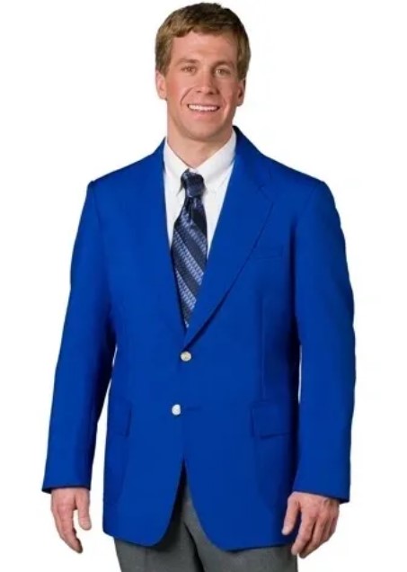 Men's Royal Blue Blazer | Executive Suit Jacket | Ultralux by Executive Apparel