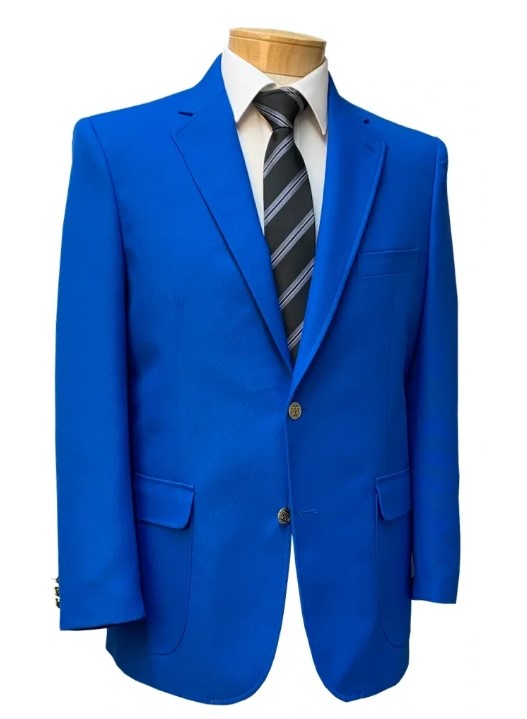 Men's Royal Blue Blazer Jacket - Classic Fit Suit Jacket by Neil Allyn