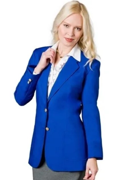 Women's Royal Blue Blazer Jacket – Executive Work Suit Jacket by Executive Apparel Ultralux