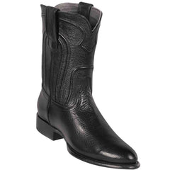 Men's Black Roper Boots: Affordable Western Cowboy Dress Boots by Los Altos