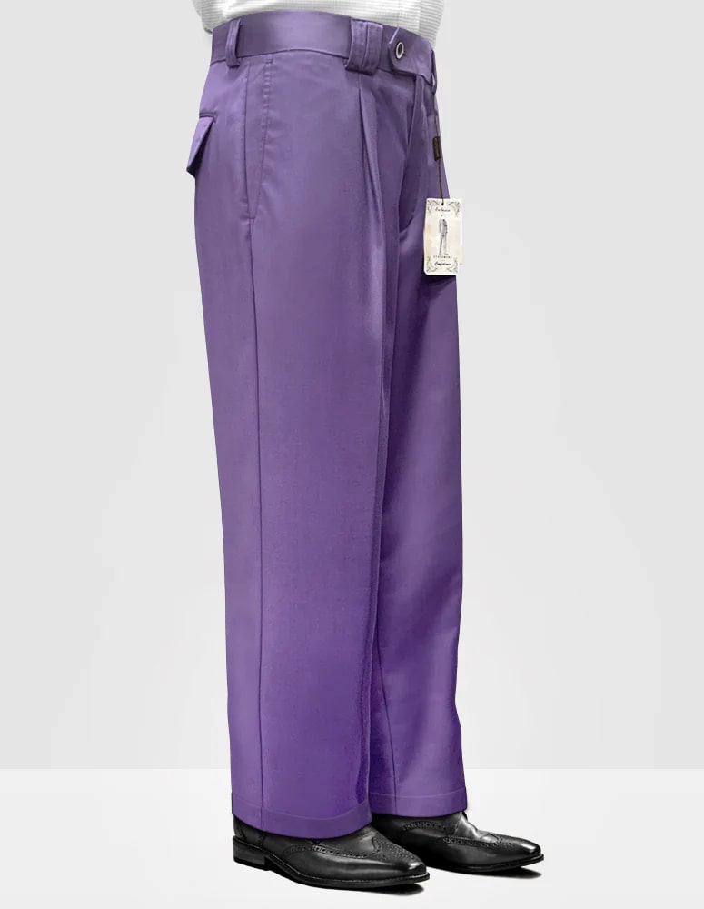 Women's Lavender Wide Leg Pants | High-Waisted Palazzo Trousers | Statement Solid Color