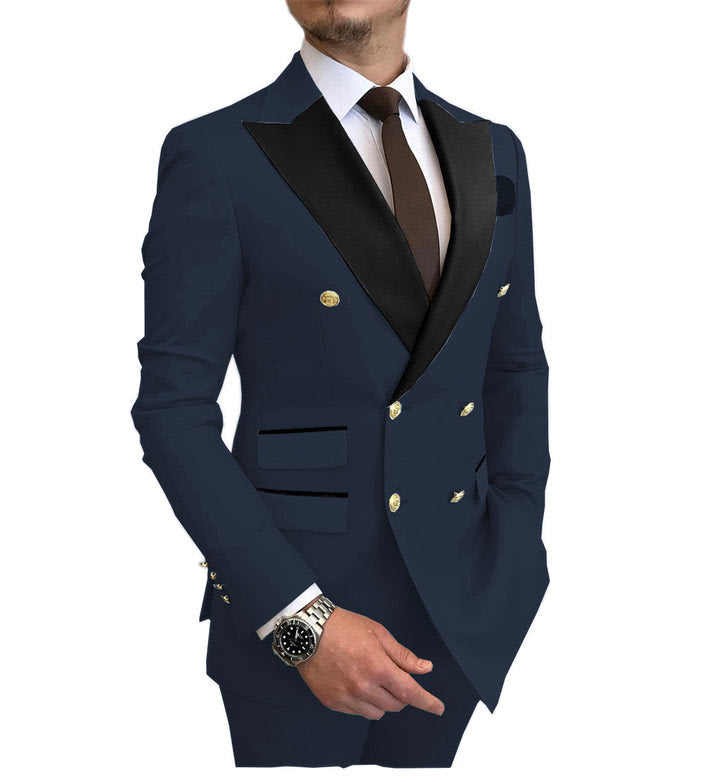 Men's Double Breasted Wedding Tuxedo Suit for Groom