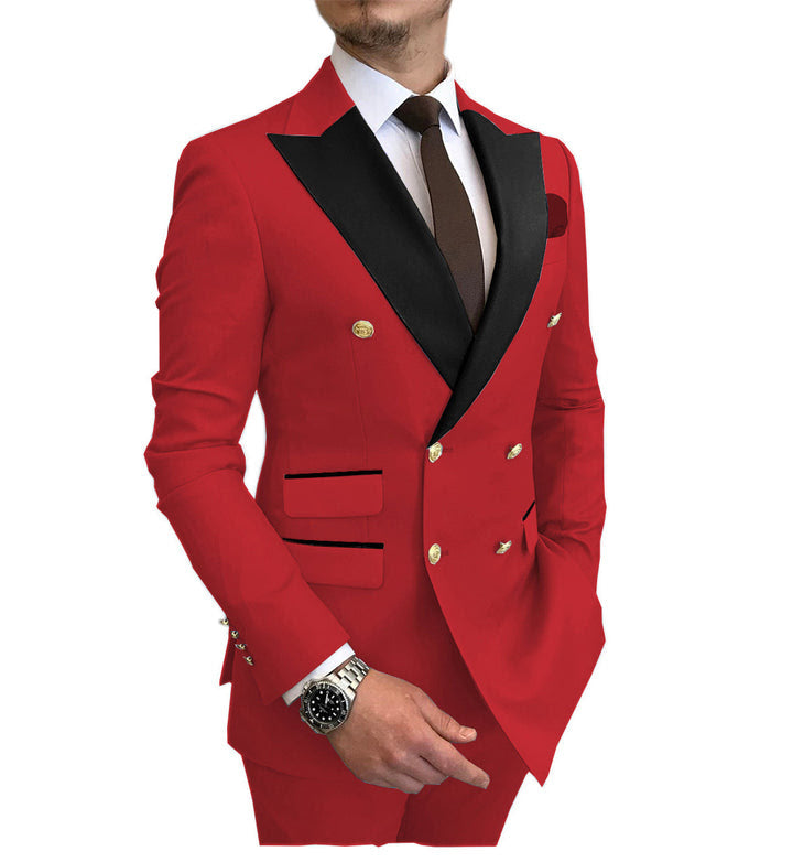 Men's Double Breasted Wedding Tuxedo Suit for Groom